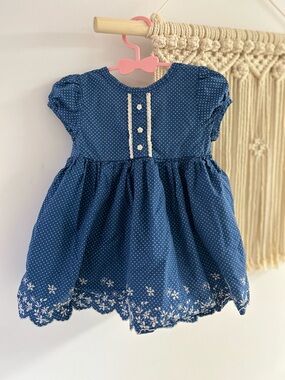 Baby Gap blue floral dress